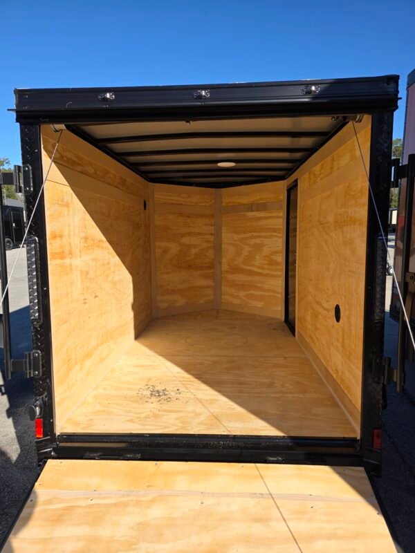 ENCLOSED 5x8 Cargo Trailer Blue