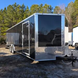 ENCLOSED 8.5×24 Black Car Hauler - Image 2