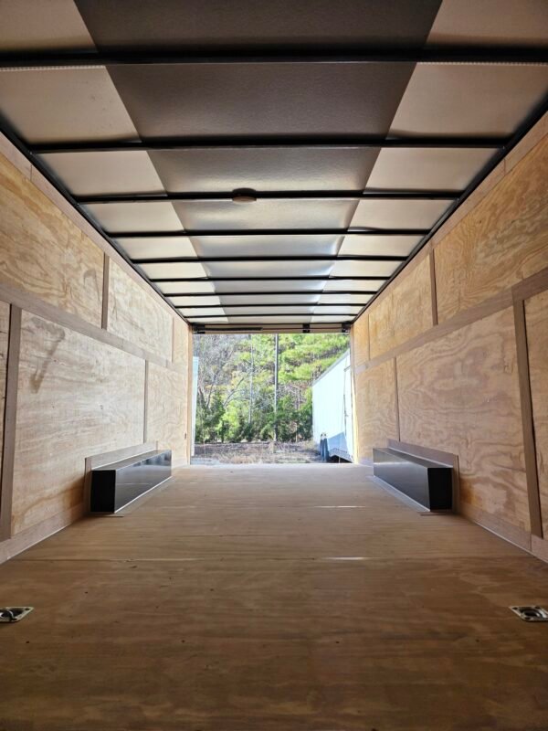 ENCLOSED 8.5×24 Black Car Hauler