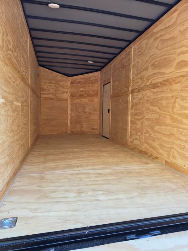 ENCLOSED 7x16 Desert Rose Cargo Trailer