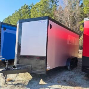 ENCLOSED 7x16 Desert Rose Cargo Trailer - Image 3