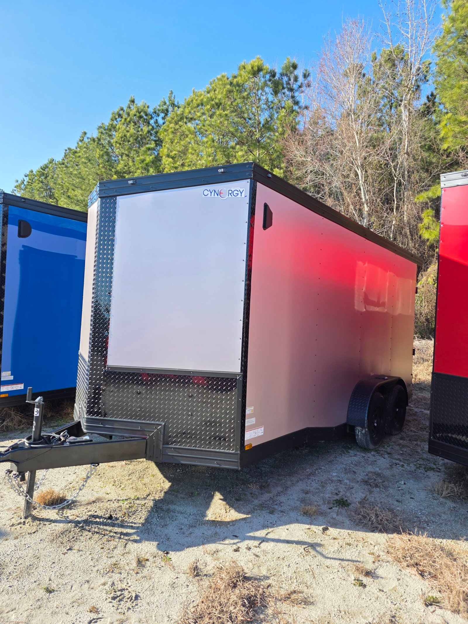 ENCLOSED 7x16 Desert Rose Cargo Trailer - Image 3