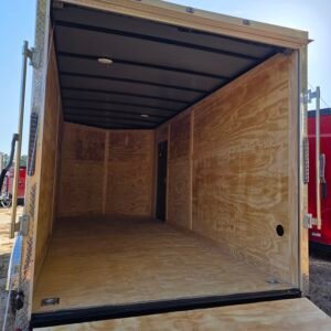 Enclosed 7×16 Black Cargo Trailer - Image 5