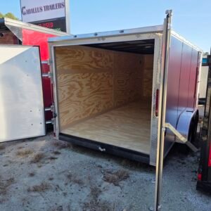 ENCLOSED 7x16 Silver Cargo Trailer - Image 4