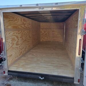 ENCLOSED 7x16 Silver Cargo Trailer - Image 5