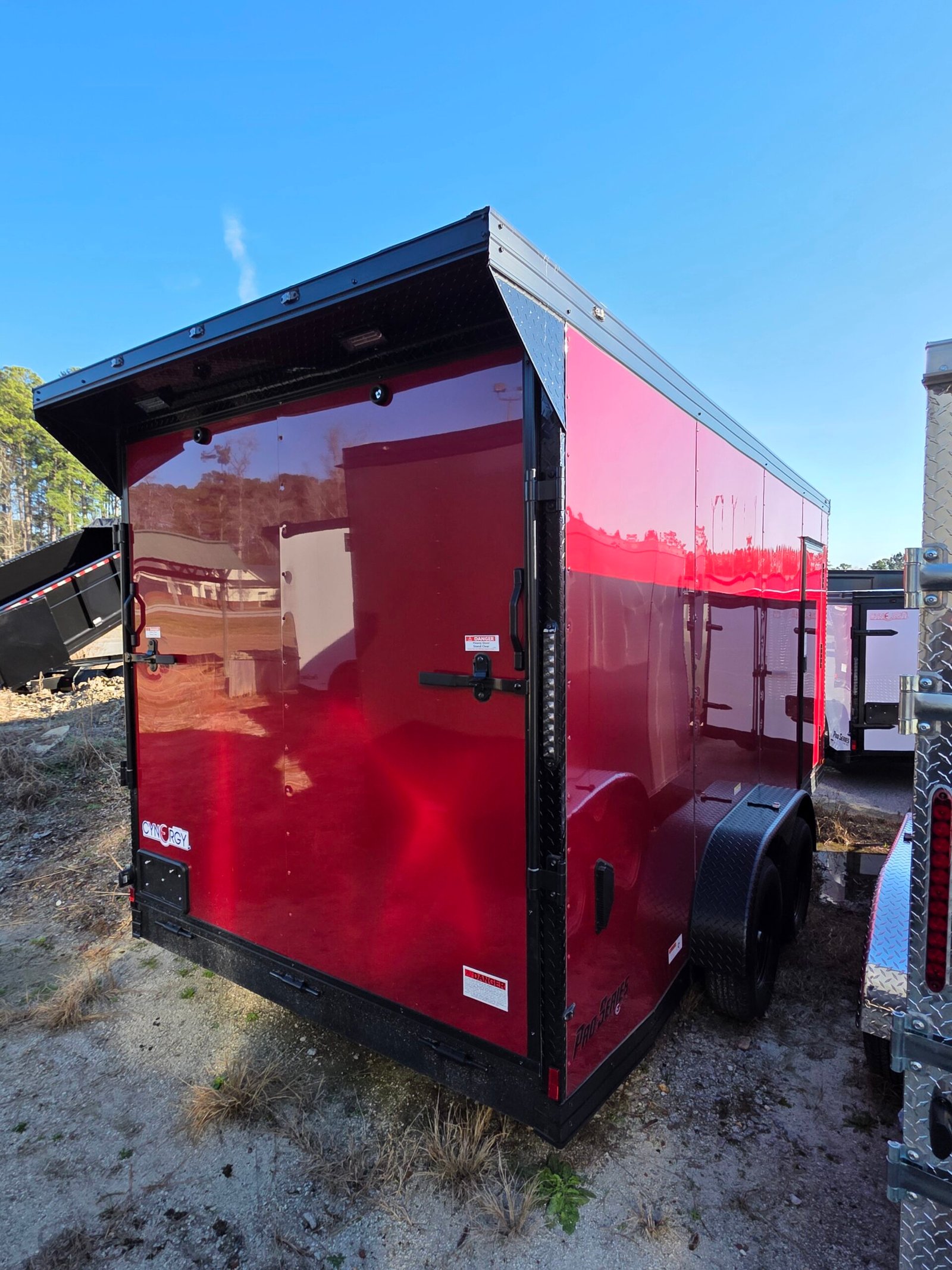 ENCLOSED 7x16 Brandy Wine Cargo Trailer - Image 2