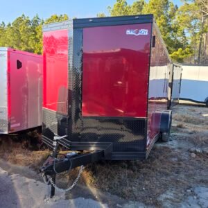 ENCLOSED 7x16 Brandy Wine Cargo Trailer - Image 4