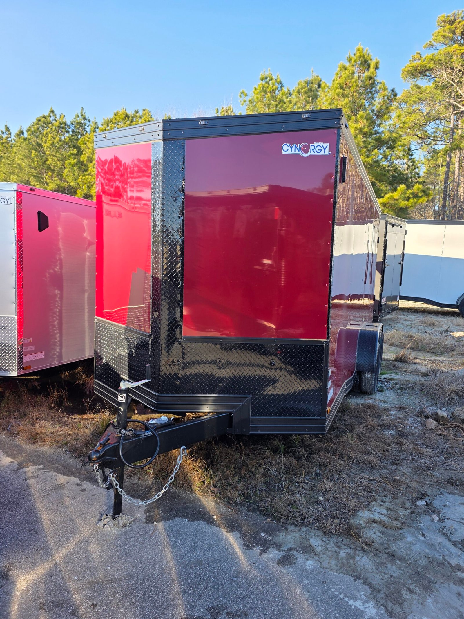 ENCLOSED 7x16 Brandy Wine Cargo Trailer - Image 4