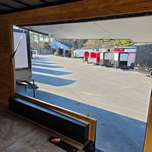 ENCLOSED 8.5×28 Charcoal Gray Car Hauler - Image 8