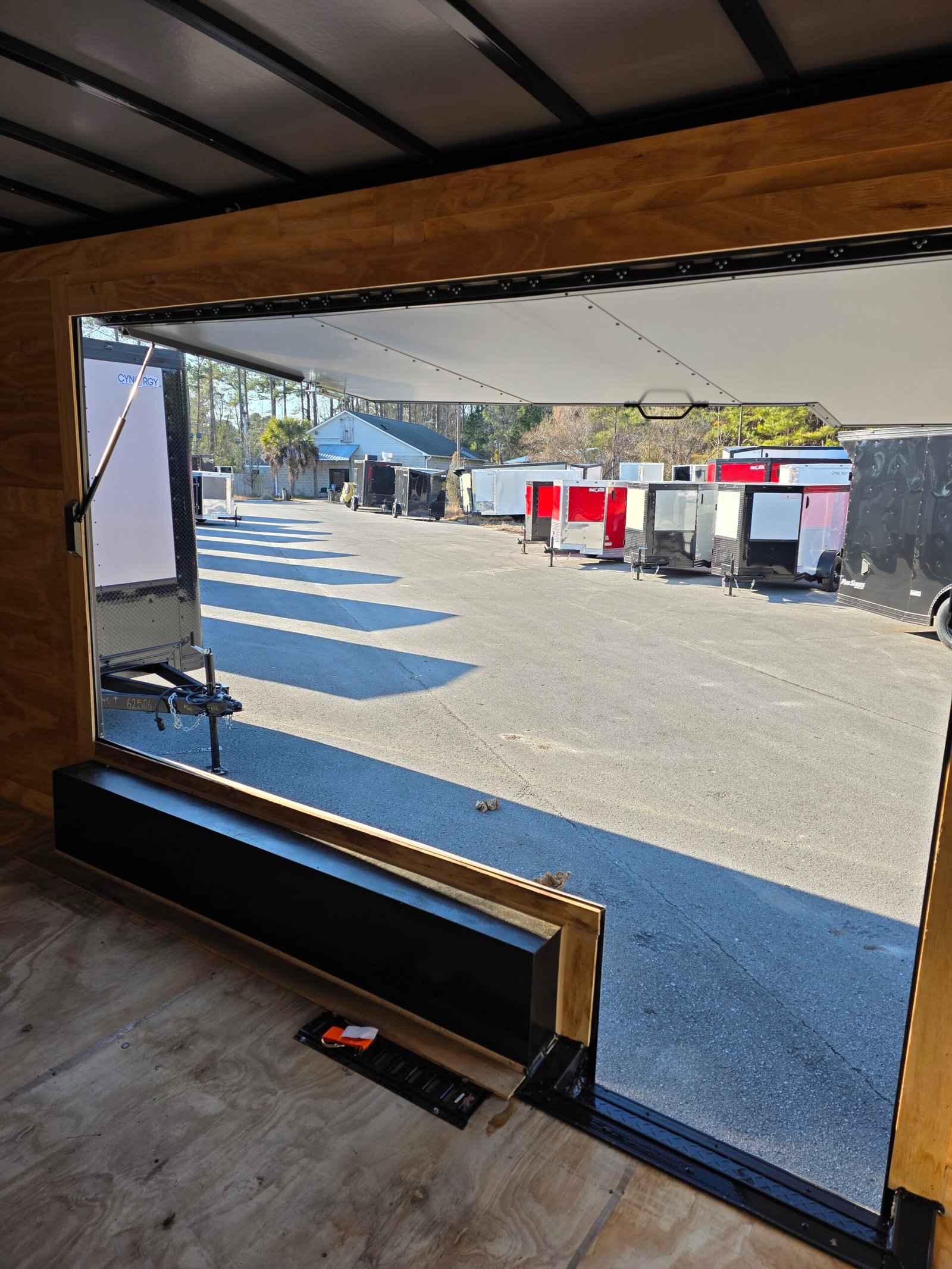 ENCLOSED 8.5×28 Charcoal Gray Car Hauler - Image 8