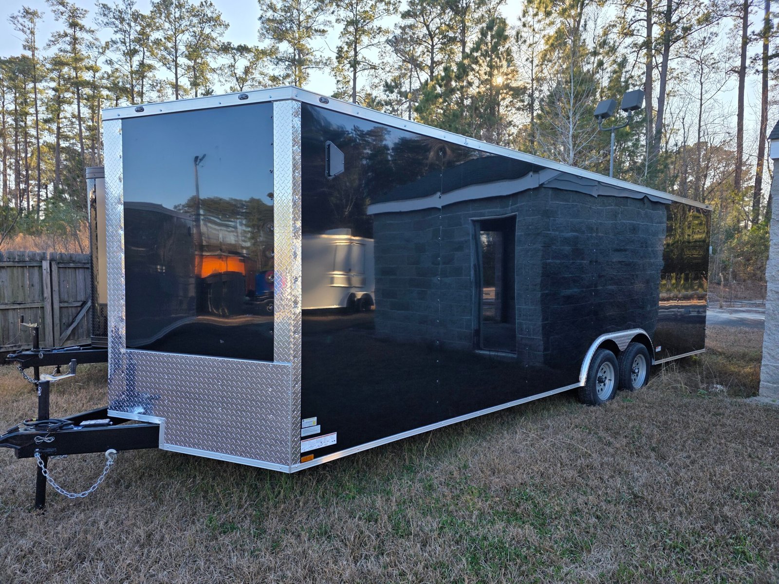 ENCLOSED 8.5×24 Black Car Hauler - Image 2