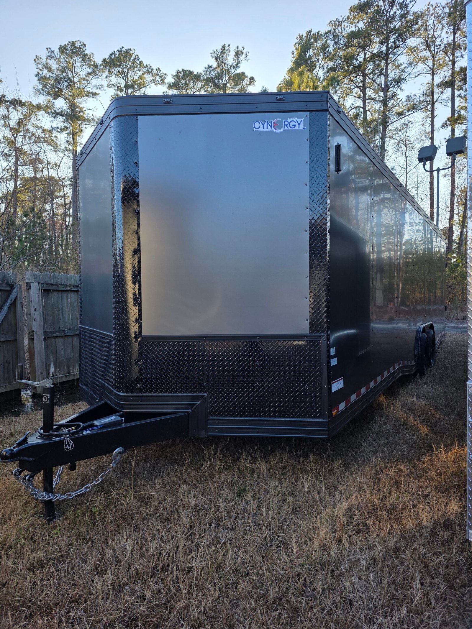 ENCLOSED 8.5×28 Charcoal Gray Car Hauler - Image 2