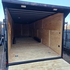 ENCLOSED 8.5×28 Charcoal Gray Car Hauler - Image 5