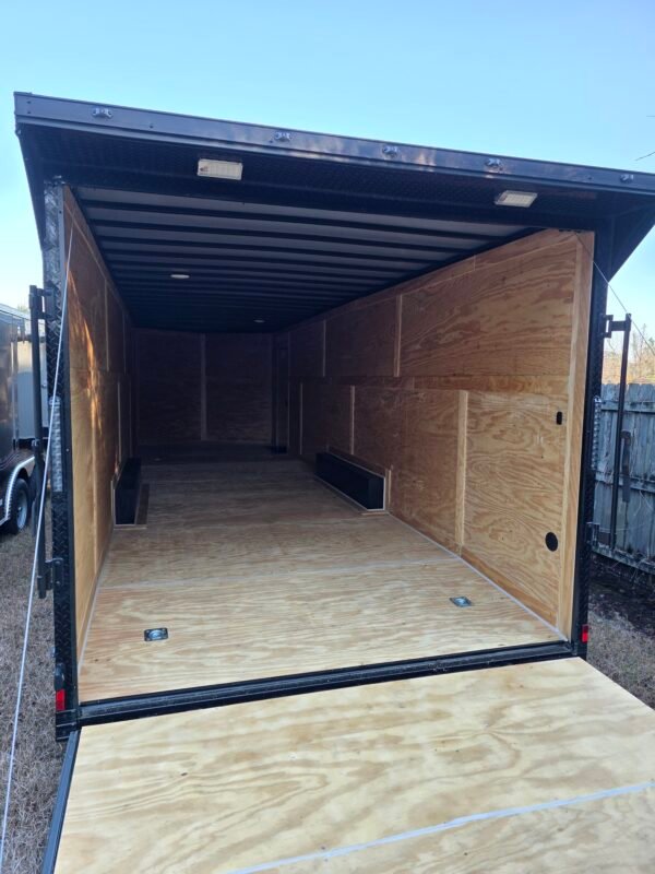 ENCLOSED 8.5×28 Charcoal Gray Car Hauler