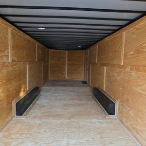 ENCLOSED 8.5×28 Charcoal Gray Car Hauler - Image 6