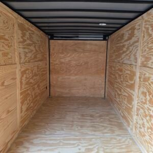 ENCLOSED 7x16 Blue Metallic Cargo Trailer - Image 4