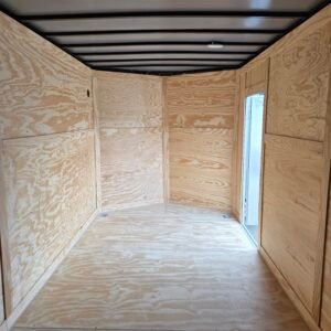 ENCLOSED 7x16 Blue Metallic Cargo Trailer - Image 5