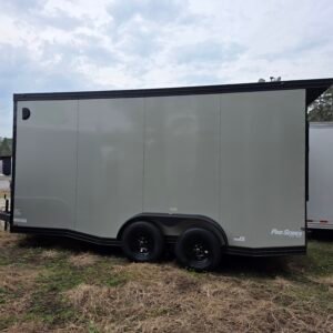 ENCLOSED 7x16 Dove Gray Cargo Trailer - Image 2