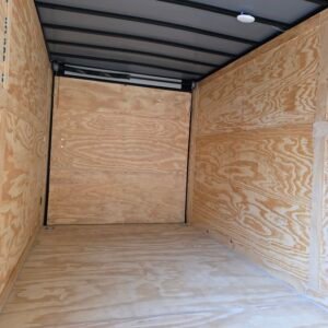 7×16 Enclosed Cargo Trailer for Sale – Dove Gray | 7' Interior | Ramp Door | 3200 lb Axles - Image 4