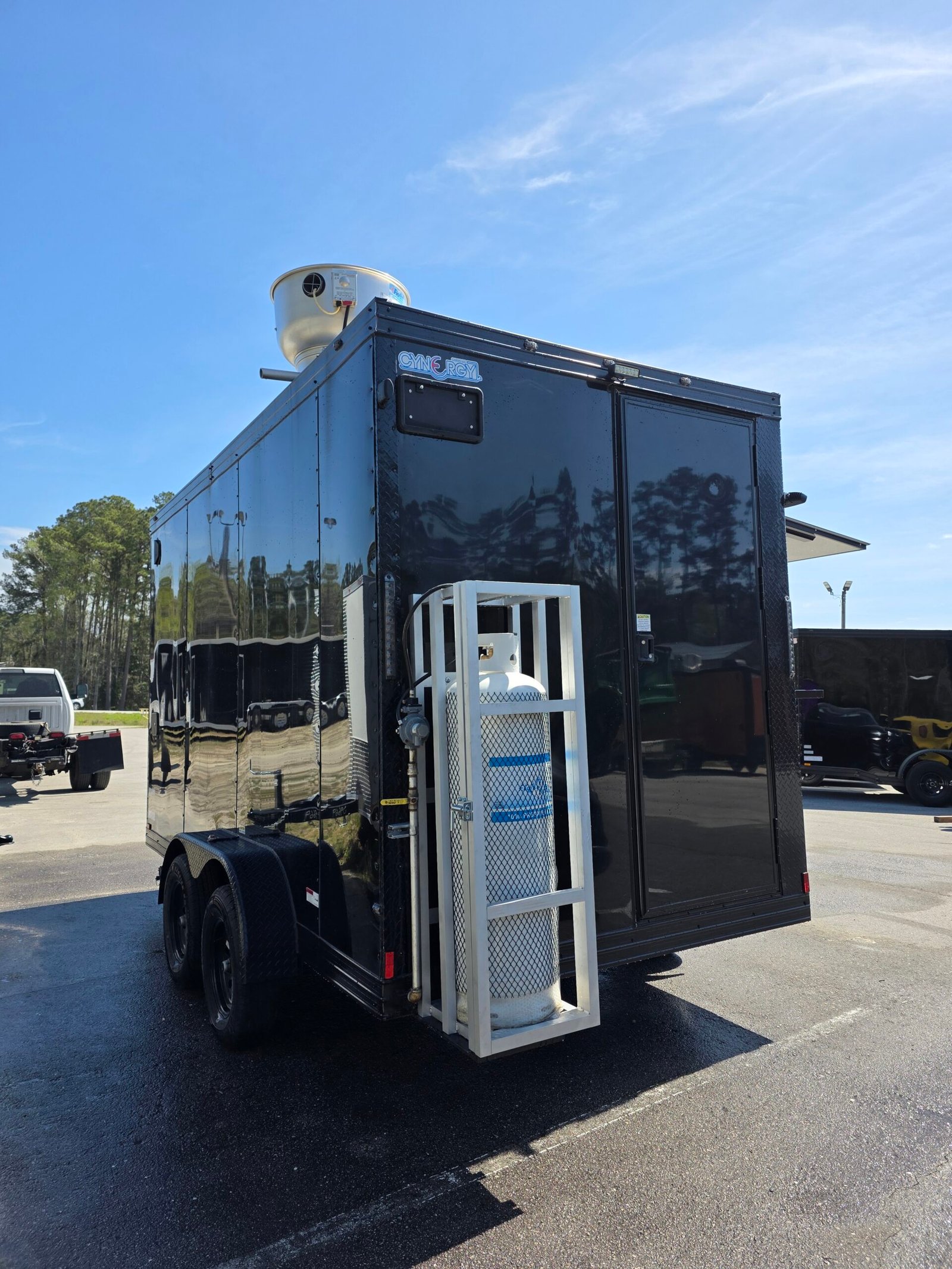 Deluxe 7×14 Concession Trailer – Black | 7