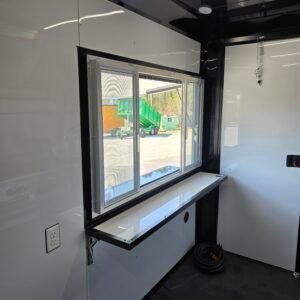 Deluxe 7×14 Concession Trailer – Black | 7'6" Interior | Full Kitchen Setup | 50 AMP | A/C | Fire Suppression - Image 6