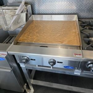 Deluxe 7×14 Concession Trailer – Black | 7'6" Interior | Full Kitchen Setup | 50 AMP | A/C | Fire Suppression - Image 9