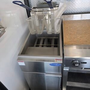 Deluxe 7×14 Concession Trailer – Black | 7'6" Interior | Full Kitchen Setup | 50 AMP | A/C | Fire Suppression - Image 10