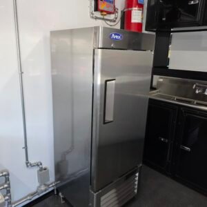 Deluxe 7×14 Concession Trailer – Black | 7'6" Interior | Full Kitchen Setup | 50 AMP | A/C | Fire Suppression - Image 11