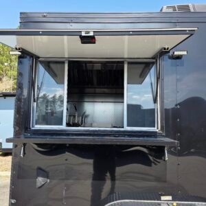 Deluxe 7×14 Concession Trailer – Black | 7'6" Interior | Full Kitchen Setup | 50 AMP | A/C | Fire Suppression - Image 23