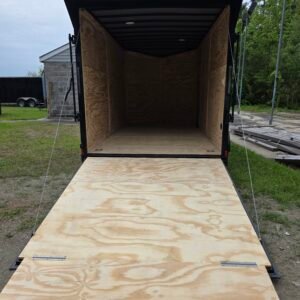 7×14 Enclosed Cargo Trailer – Desert Rose | 7' Interior | 3500 lb Axles | Pro Series & Blackout Package - Image 4