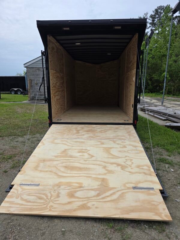 7×14 Enclosed Cargo Trailer – Desert Rose | 7' Interior | 3500 lb Axles | Pro Series & Blackout Package