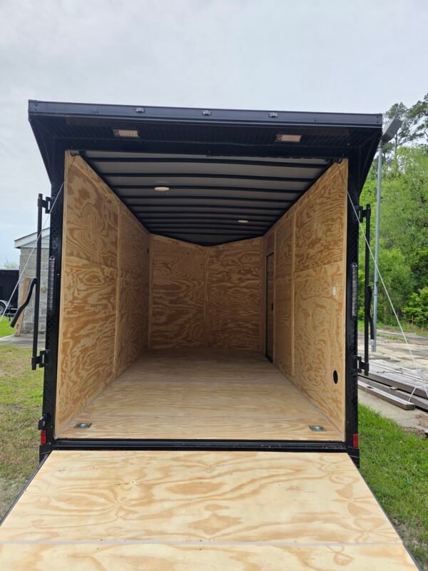 7×14 Enclosed Cargo Trailer – Desert Rose | 7' Interior | 3500 lb Axles | Pro Series & Blackout Package