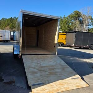 Enclosed 7×16 Gray Cargo Trailer - Image 4
