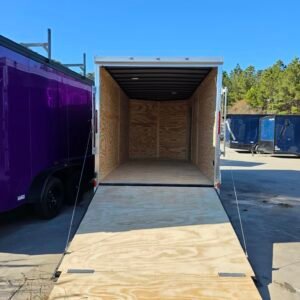 ENCLOSED 7x16 Black Cargo Trailer - Image 5