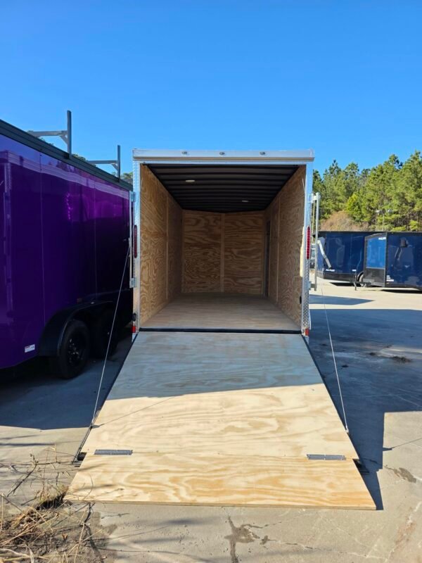 ENCLOSED 7x16 Black Cargo Trailer
