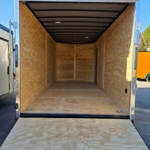 Enclosed 7×16 Gray Cargo Trailer - Image 3