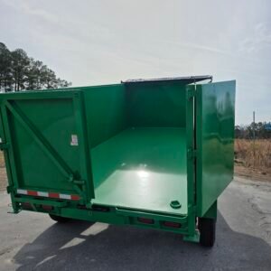 7x14 Lime Green Dump Trailer - Image 2