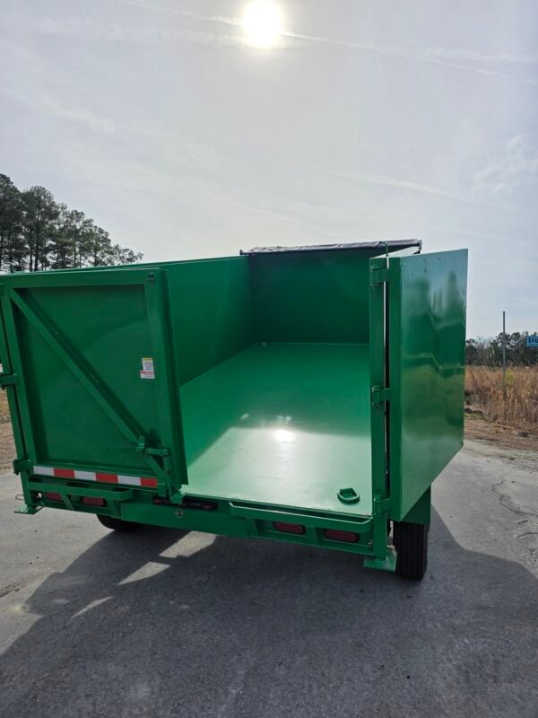7x14 Lime Green Dump Trailer