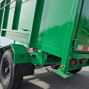 7x14 Lime Green Dump Trailer - Image 6