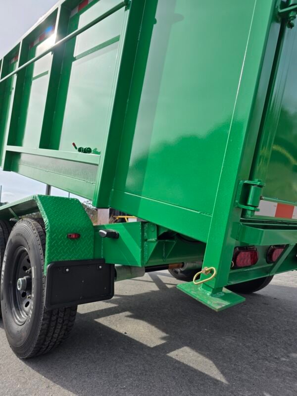 7x14 Lime Green Dump Trailer