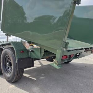 7x14 Army Green Dump Trailer - Image 3
