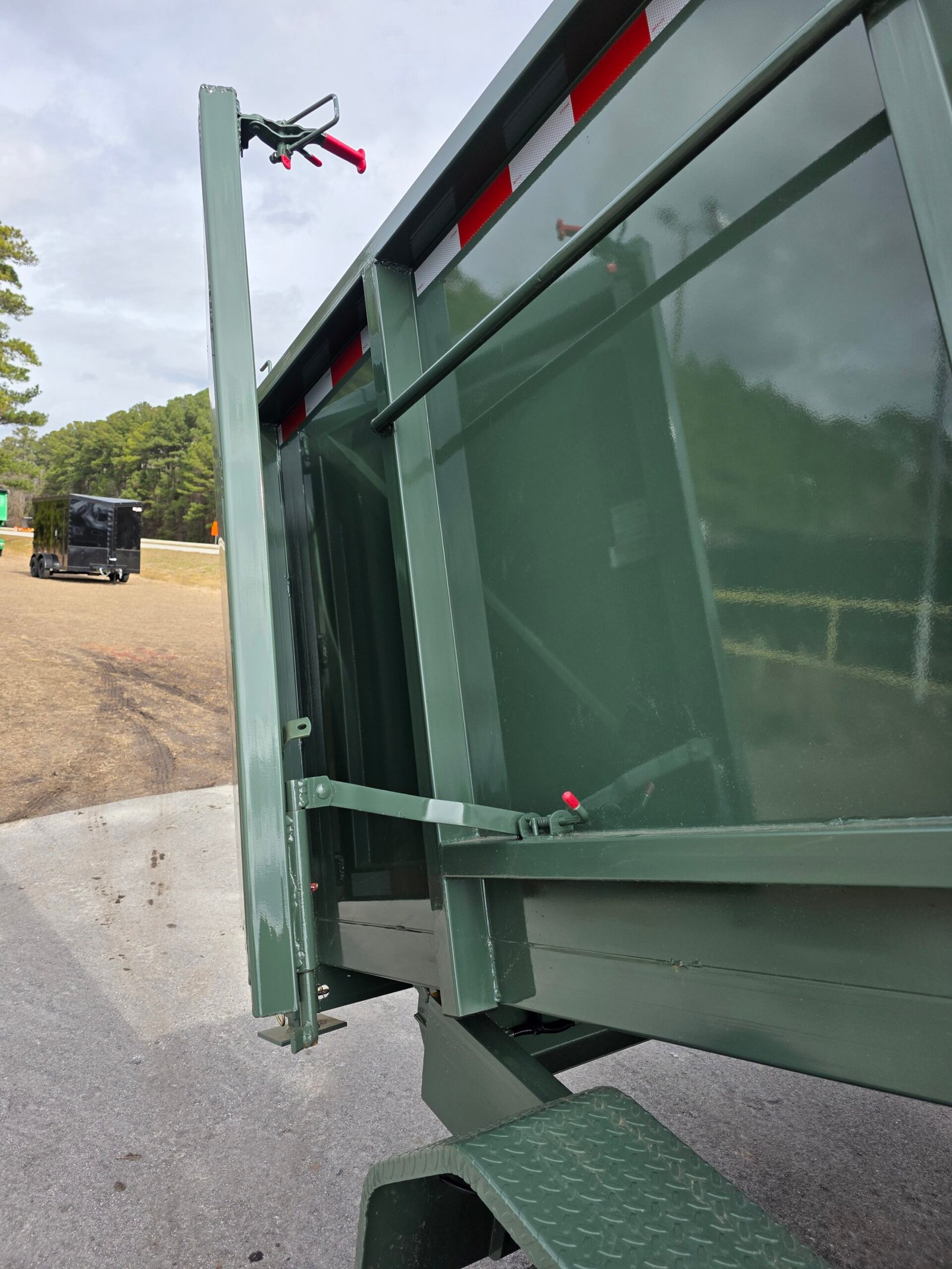 7x14 Army Green Dump Trailer - Image 6