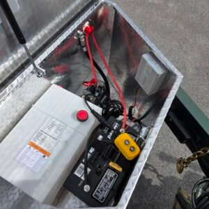 7x14 Army Green Dump Trailer - Image 7