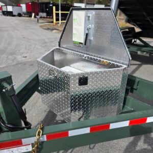 7x14 Army Green Dump Trailer - Image 9