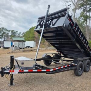6x12 Black Dump Trailer