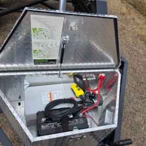 6x12 Black Dump Trailer - Image 2