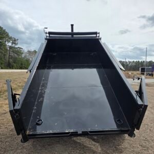 6x12 Black Dump Trailer - Image 6