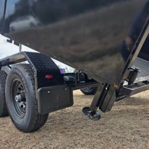 6x12 Black Dump Trailer - Image 7