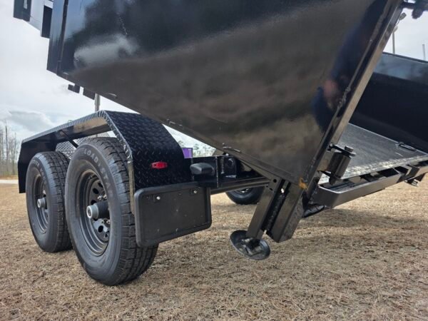 6x12 Black Dump Trailer