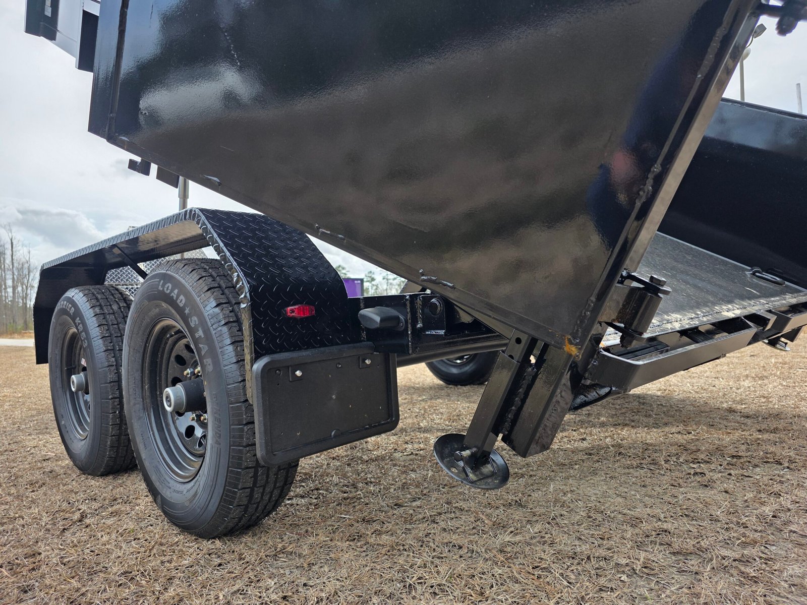 6x12 Black Dump Trailer - Image 7